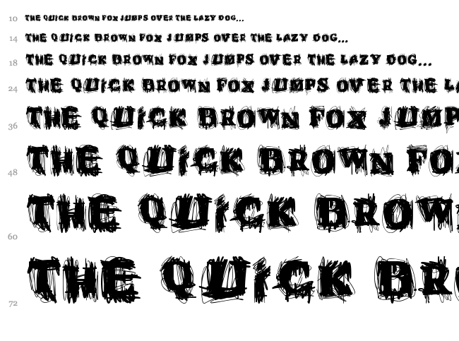 Emperador Oscuro font waterfall